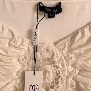 Sky Tops - Sky white eyelet top NWT Sky Tops - Sky white eyelet top NWT